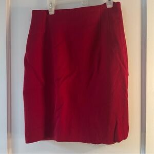 Jones New York Vibrant Red Pencil Skirt